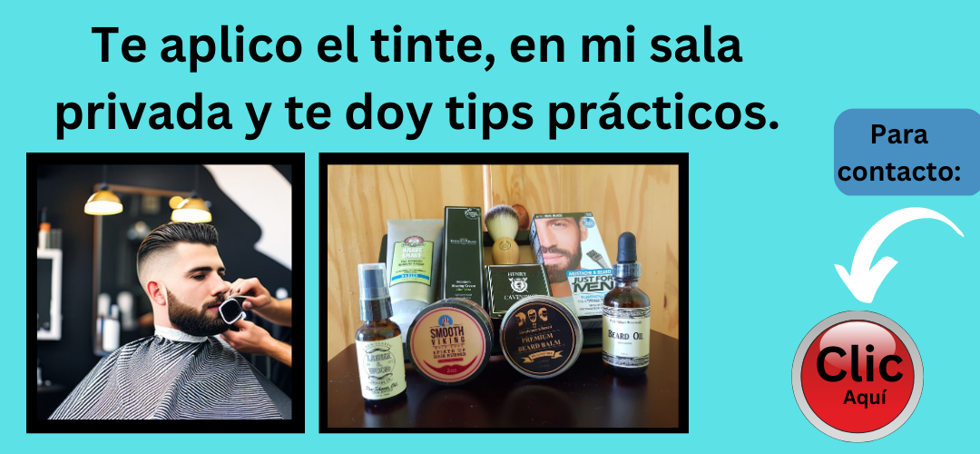 Te aplico el tinte en mi sala privada y te doy tips prácticos. para contacto haz clic en el botón rojo