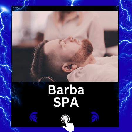 Hombre barbudo en una relajante sesion de barba spa